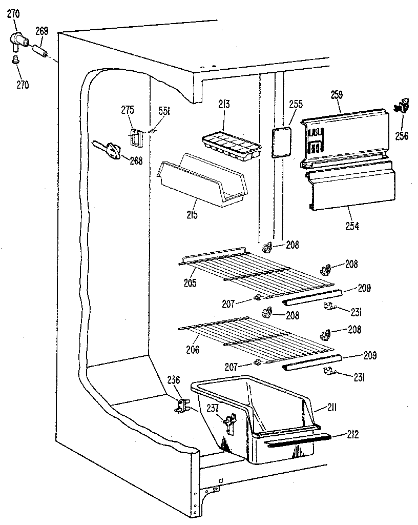 Freezer section