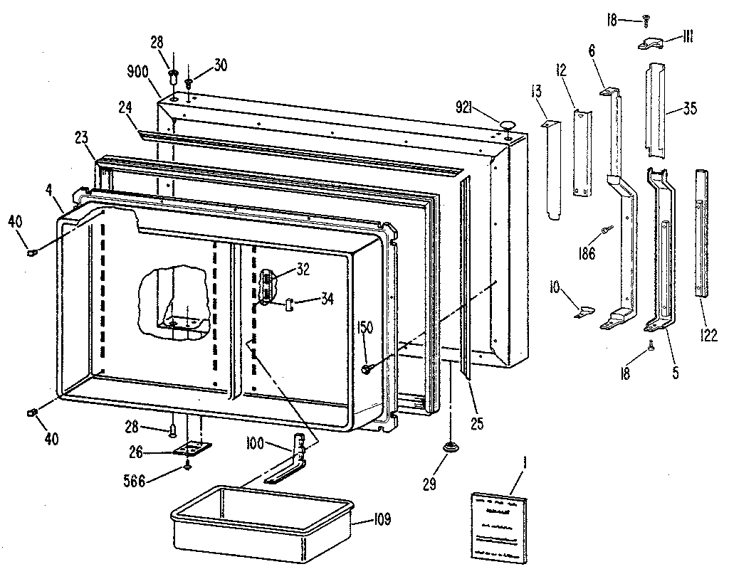 Freezer door
