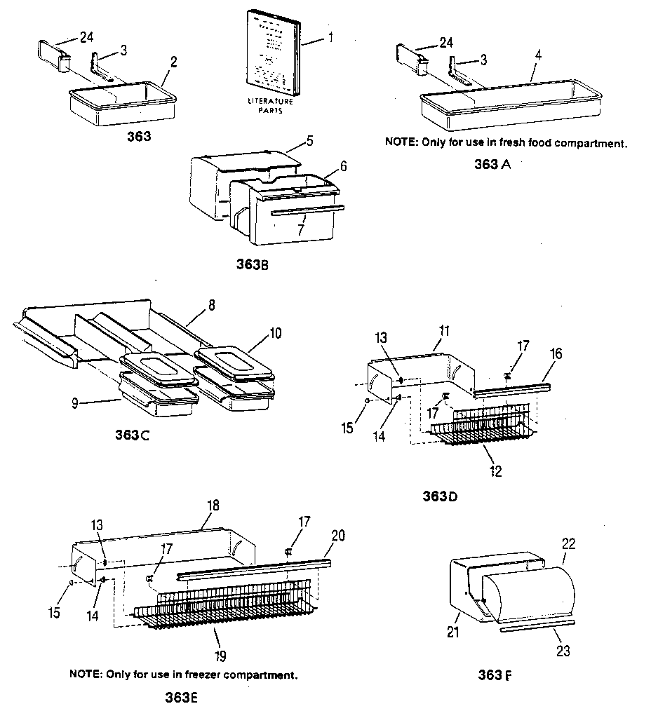 Design a door refrigerator accessories