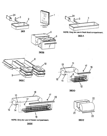Design a door refrigerator accessories