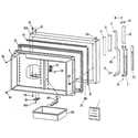 Kenmore 3638655682 freezer door diagram