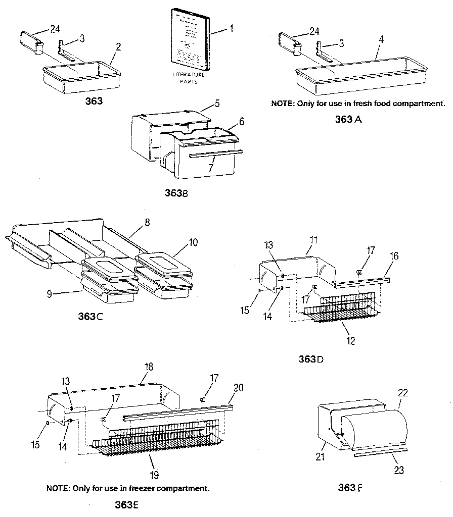 Design a door refrigerator accessories