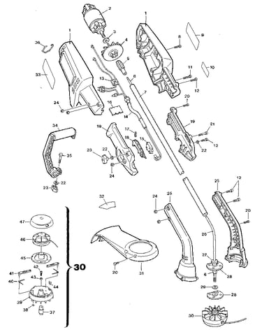 Drive shaft and head assembly