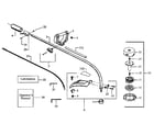 Craftsman 358797100 drive shaft and cutting head diagram