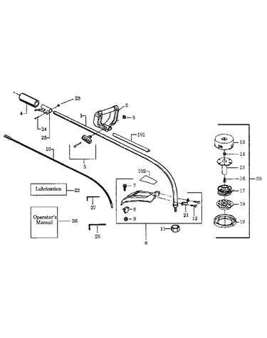 Drive shaft and cutting head