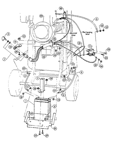 The 4hp tecumseh electric start system