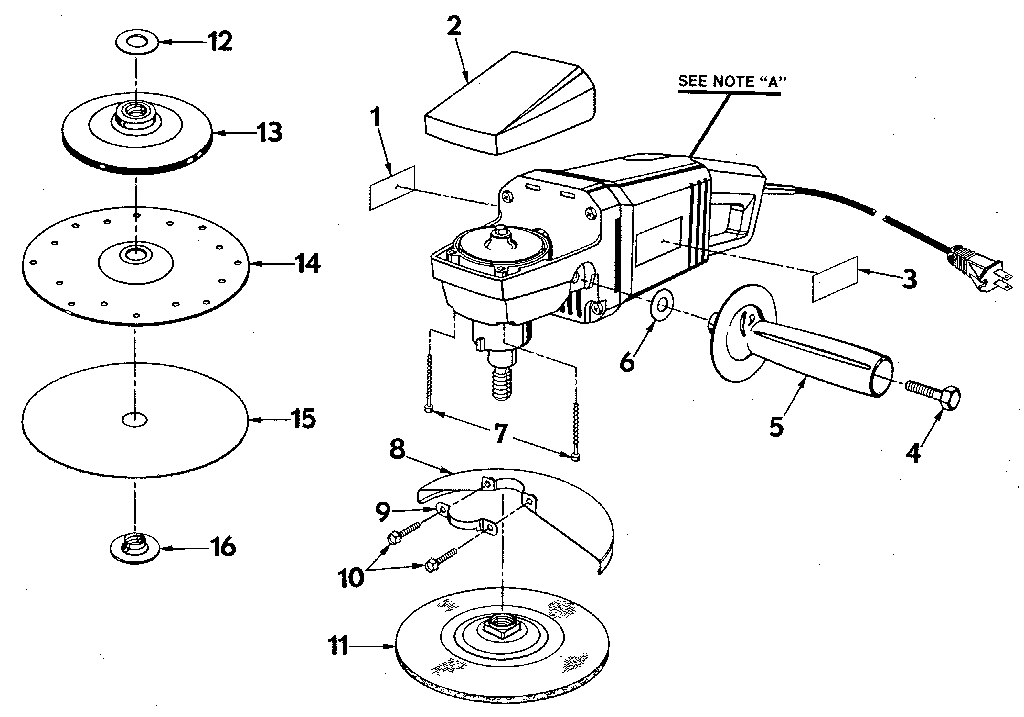 Sanding disc assembly
