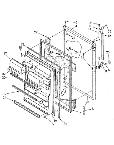Refrigerator door