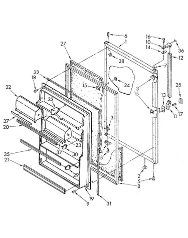Refrigerator door