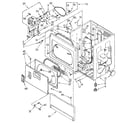 Kenmore 11086402100 lower cabinet & front panel diagram