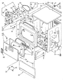 Upper cabinet and front panel
