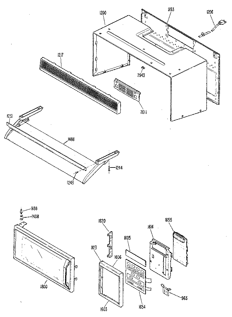 Cover/door and control panel
