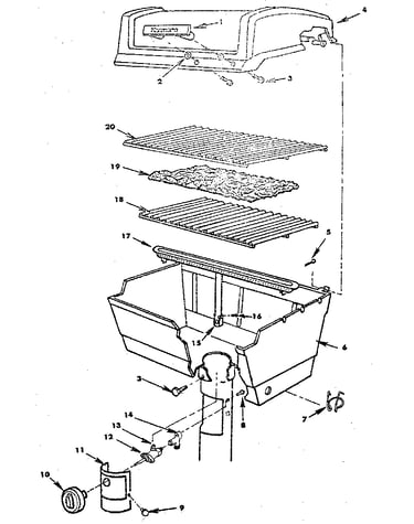 Grill and burner section