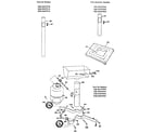 Craftsman 2582317970 post, patio base and cart diagram