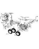 (fig. 3) wheel speed lever, belt drive sys., engines, wheel