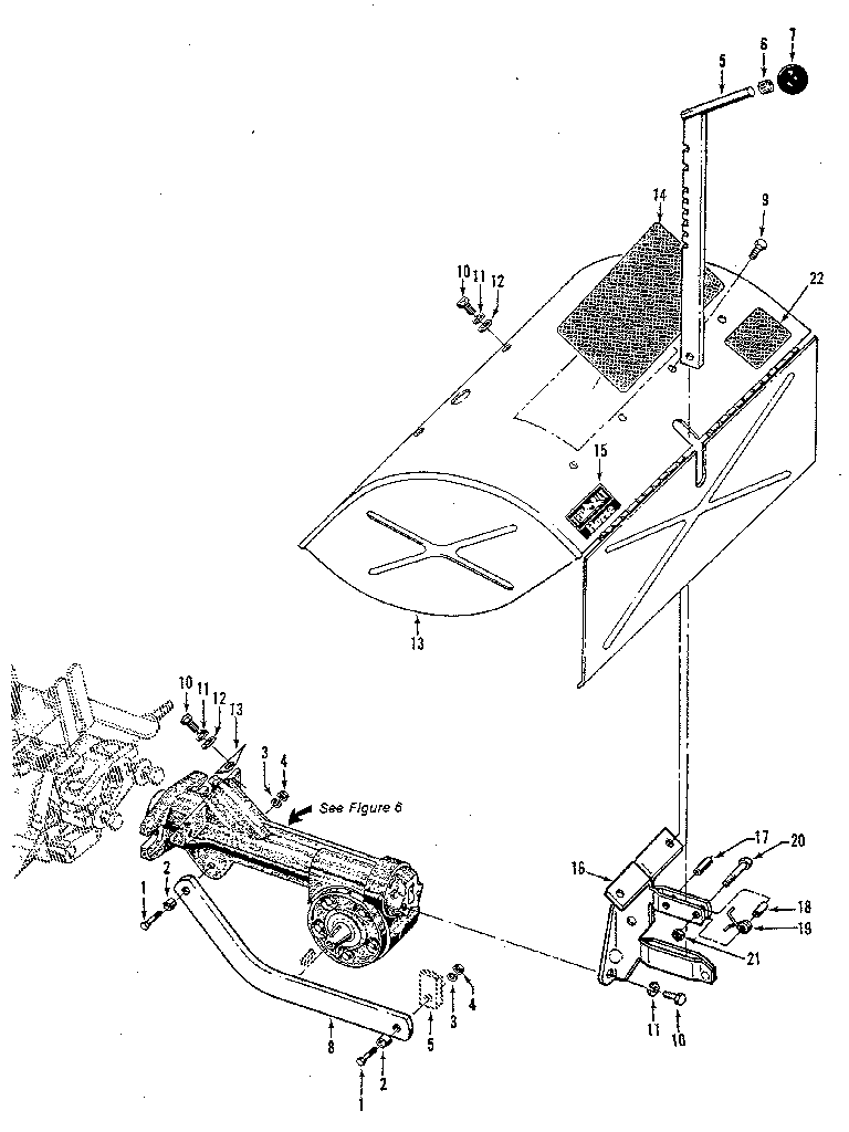 (fig. 4) depth regulator & tine hood assemblies