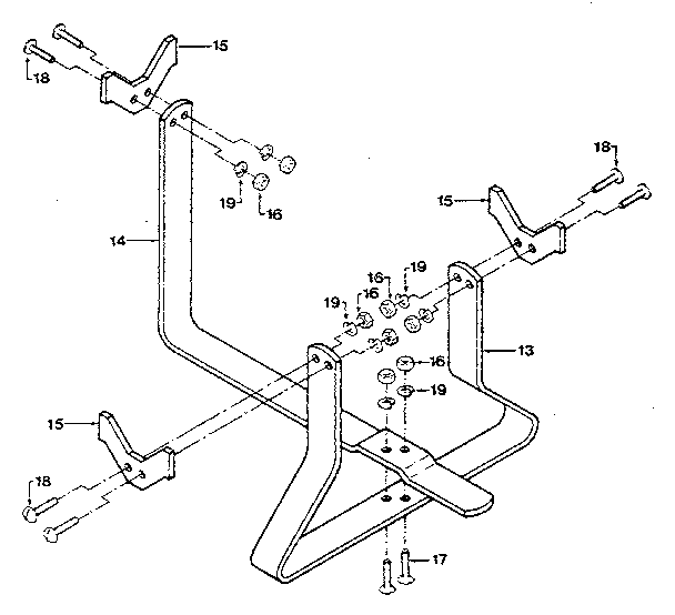 (fig. 13) tine attachment cradle