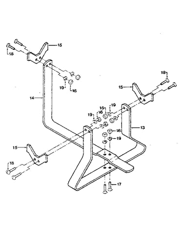 (fig. 13) tine attachment cradle