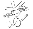 Lifestyler 28720 crank and sprocket assembly diagram