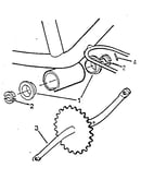 Crank and sprocket assembly