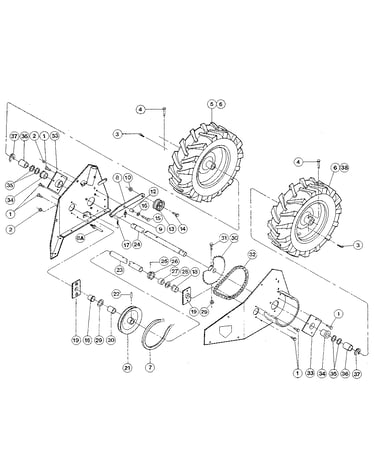 Wheel drive mechanism/wheels