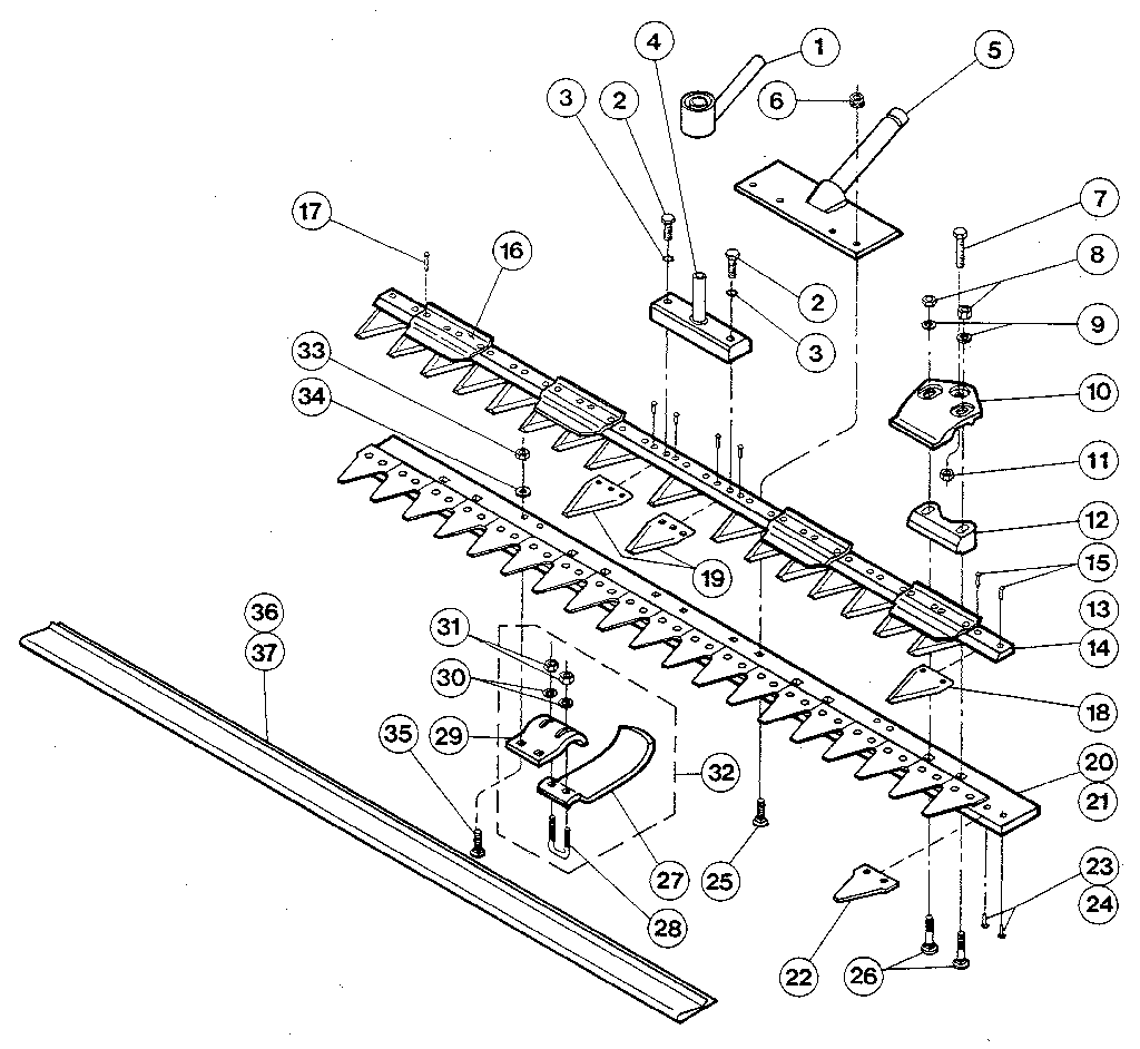 Cutter bar assembly