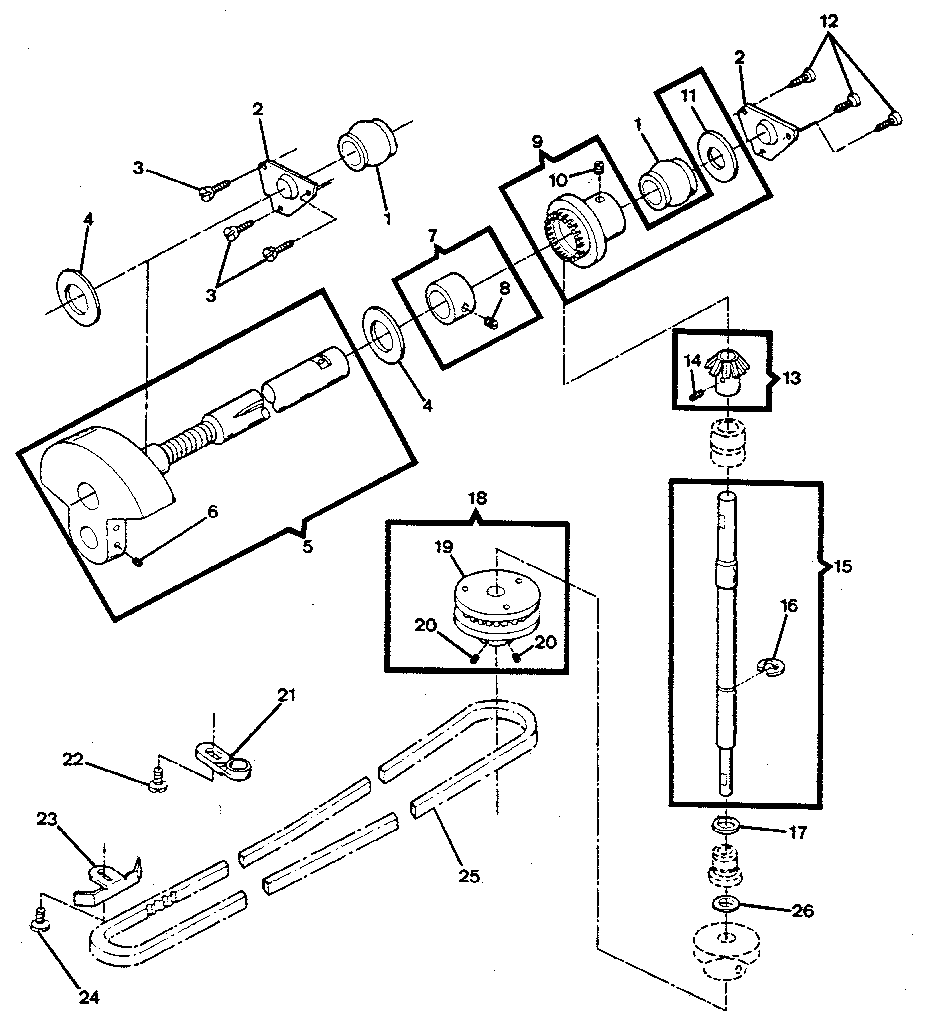 Arm shaft drive
