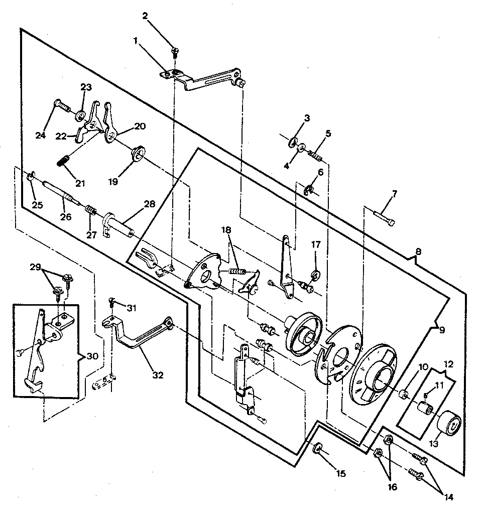 Buttonholer & feed regulator cam