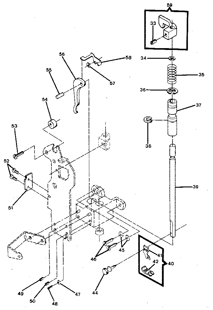 NEEDLE BAR, PRESSER BAR & TAKE-UP