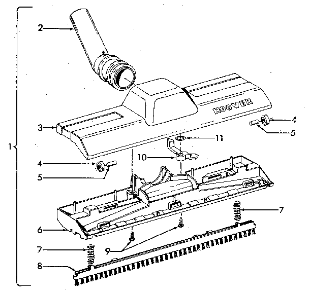 Rug & floor nozzle