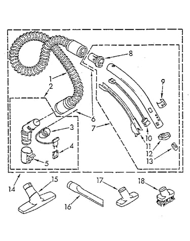 Hose and attachment