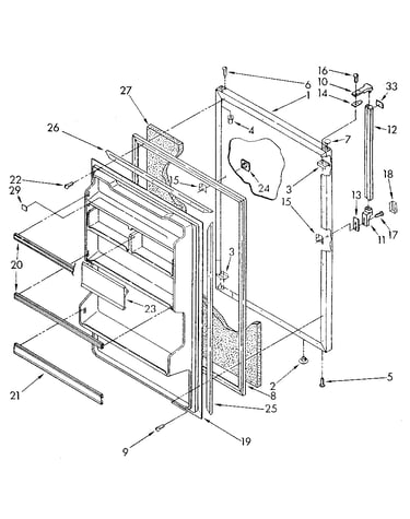 Refrigerator door