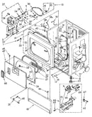 Lower cabinet and front panel