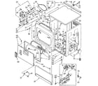 Kenmore 11087402800 upper cabinet and front panel diagram