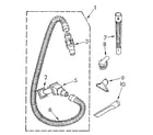 Kenmore 1163956580 hose and attachment diagram