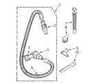 Kenmore 1163936080 hose and attachment diagram