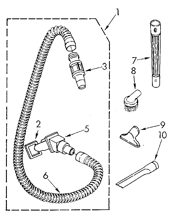 Hose and attachment