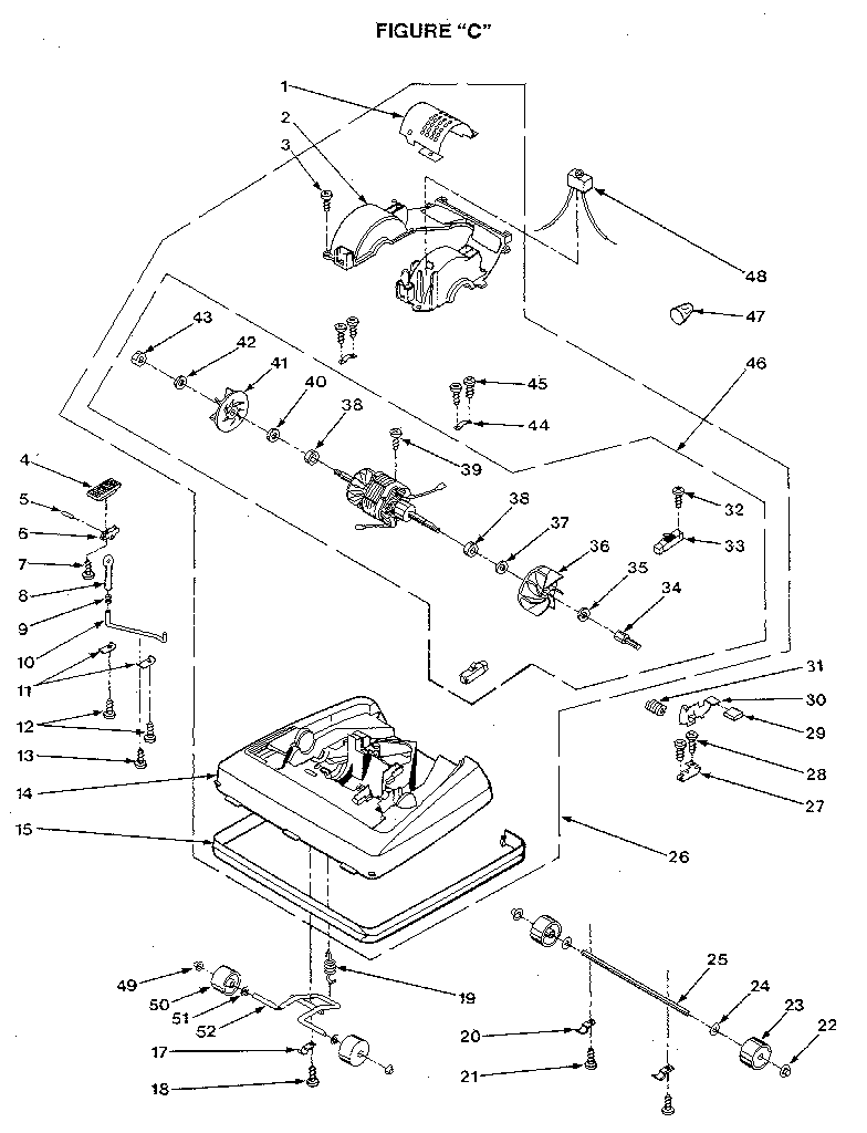 Nozzle and motor assembly