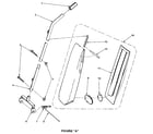 Kenmore 1753915580 handle and bag housing diagram