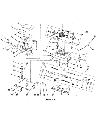 Nozzle and motor assembly