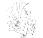 Kenmore 1753917080 handle and bag housing diagram