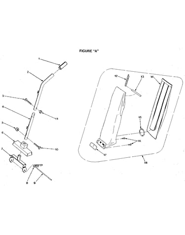 Handle and bag housing