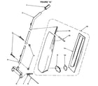 Kenmore 1753925080 handle and bag housing diagram
