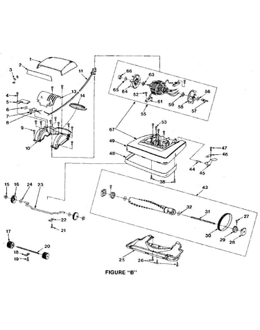 Nozzle and motor assembly