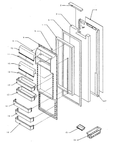 Refrigerator door