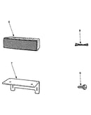 Center speaker and speaker mtg. bracket