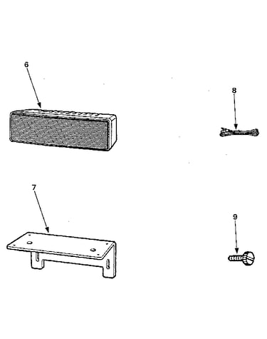 Center speaker and speaker mtg. bracket