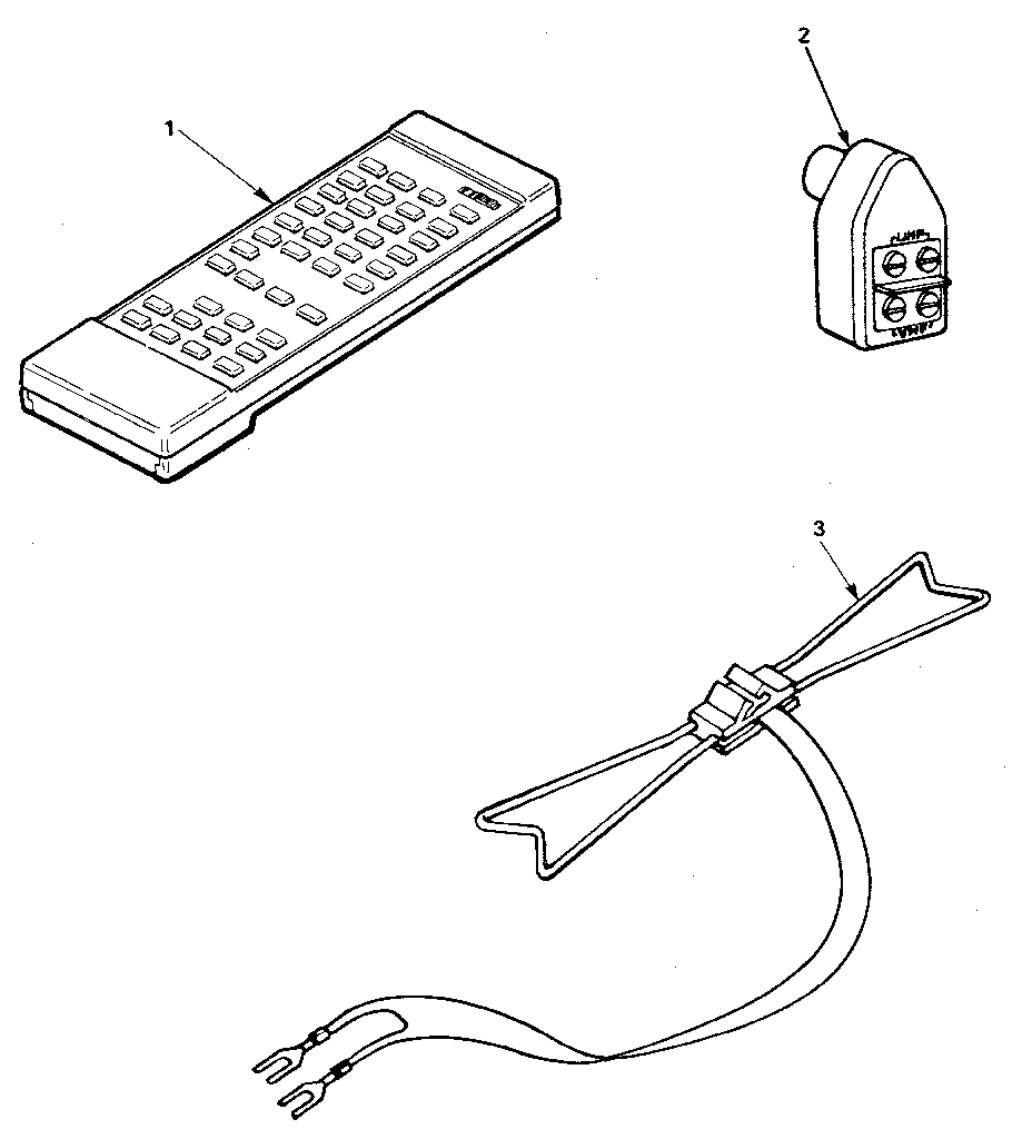Remote control and bow-tie antenna