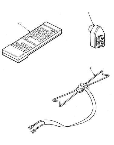 Remote control and bow-tie antenna