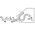 Eureka 3921A hose and attachment diagram